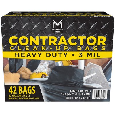 Member's Mark Commercial Contractor Clean-Up Trash Bags (42 gal., 42 ct.)