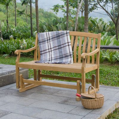 Member's mark 2024 teak porch rocker