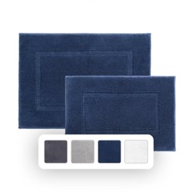 Member's Mark 2-Piece 100% Cotton Bath Rug Set (Assorted Colors)