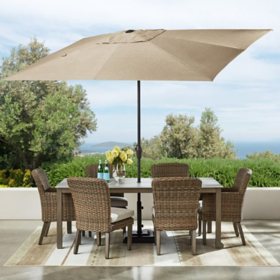 Member's Mark 10' Sunbrella Aluminum Rectangular Umbrella