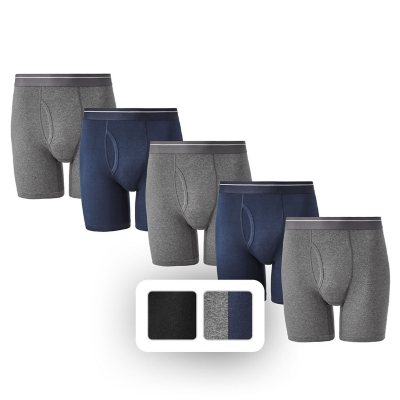 Solid Sammy Boxer Shorts 5 Pack Men - Black, White