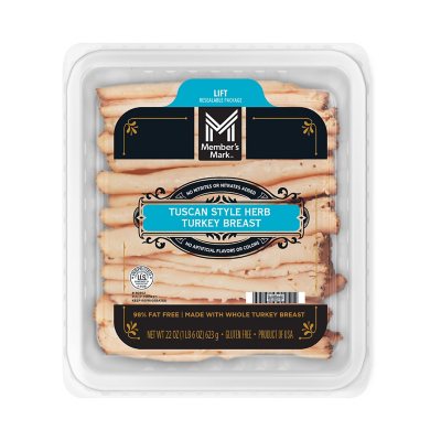 Member's Mark Tuscan Herb Turkey Breast, Sliced, 22 oz. Sam's Club