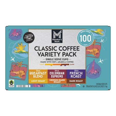 Member's Mark Classic Variety Pack Coffee Pods, 100 ct. - Sam's Club