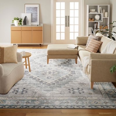 7x10 Modern Ivory Large Area Rugs for Living Room | Bedroom Rug | Dining  Room Rug | Indoor Entry or Entryway Rug | Kitchen Rug | Alfombras para  Salas