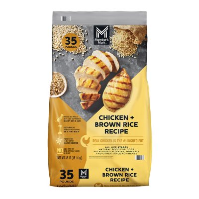 Member s Mark Chicken Brown Rice Recipe Dry Dog Food 35 lbs