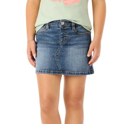 Member's Mark Girls Denim Short Medium Wash Skirt XL 14/16:- Medium Wash Skirt, XL 14/16