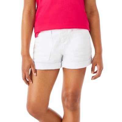 Member's Mark Girls Denim Short White M 7/8:- White, M 7/8