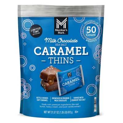 Member's Mark Milk Chocolate Sea Salt Caramel Thins - Sam's Club