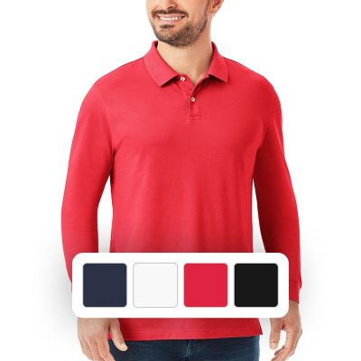 Plain Long sleeve polo shirt