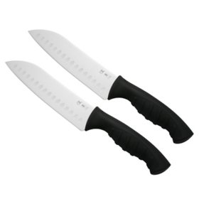 Member's Mark 7" Non-Slip Handle Santoku Slicing Knife, 2 pk.