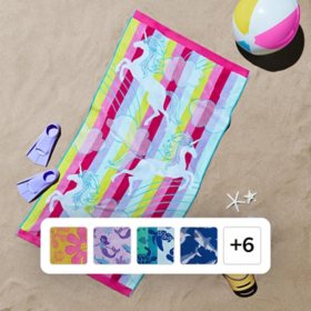 Member's Mark Kids' 2pk Beach Towels, Assorted Designs 