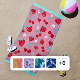 Member's Mark Kids' 2pk Beach Towels, Assorted Designs 