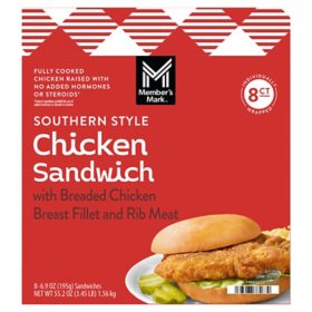 Member's Mark Southern Style Chicken Sandwich, Frozen, 8 ct.
