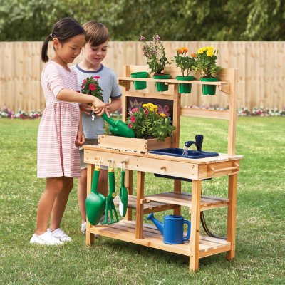 Member's Mark Garden Play Wooden Mud Kitchen - Sam's Club