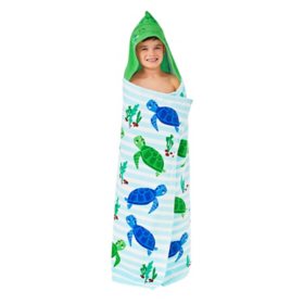Member's Mark 100% Cotton Kids' Hooded Towel With Hand Pockets, Assorted Designs