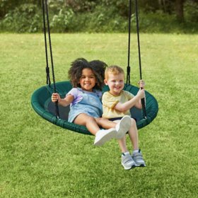Member's Mark 40" Outdoor Saucer Swing, Includes 2 caribiners and 40" tree strap kit