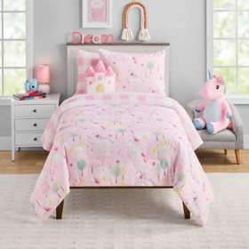 Member's Mark Kids' 4-Piece Reversible Comforter Set, Twin/Full, Assorted Styles		