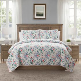 Member's Mark 3-Piece Printed Quilt Set, Assorted Colors and Sizes