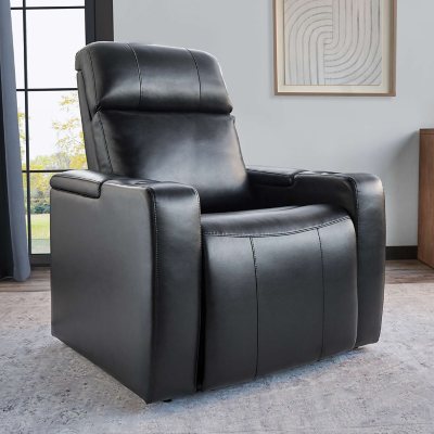 Memberâ€™s Mark Ashton Home Theater Power Recliner, Black (used) 