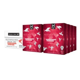 Member's Mark Multipurpose Copy Paper, 8.5 x 11", 92 Bright, 20 lbs., 8 Reams (4,000 sheets)