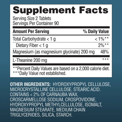 Member's Mark Magnesium Glycinate with L-Theanine Tablets Member's Mark Magnesium Glycinate with L-Theanine Tablets