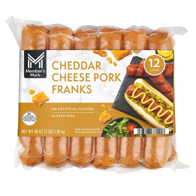 Member'S Mark Cheddar Cheese Pork Franks | Fig App