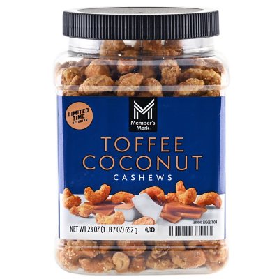 Member's Mark Toffee Coconut Cashews 23 oz. - Sam's Club