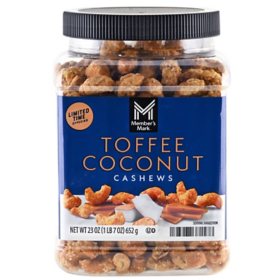 Member's Mark Toffee Coconut Cashews 23 oz.
