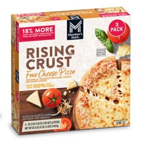 Member's Mark Rising Crust Four Cheese Pizza, Frozen, 3 pk.