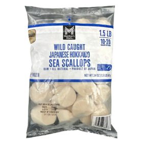 Member's Mark Japanese Hokkaido Sea Scallops, 1.5 lbs.