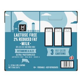 Member's Mark Lactose Free 2% Reduced Fat Milk, 64 fl. oz., 3 pk.