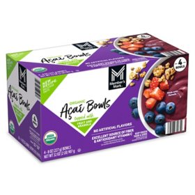 Member's Mark Organic Acai Bowl, Frozen, 4 ct.