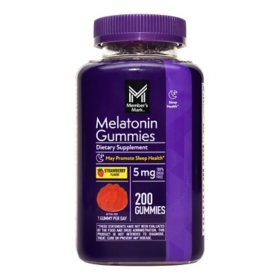 Member's Mark Melatonin 5 mg Gummies, Strawberry Flavor, 200 ct.