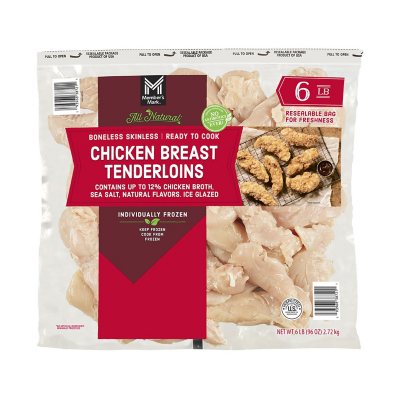 Member's Mark NAE Boneless Skinless Chicken Breast Tenderloins, Frozen ...