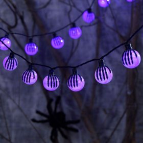 Member's Mark 20ct Spooky Color-Changing LED G50 Lights, 7.5' Lighted Length