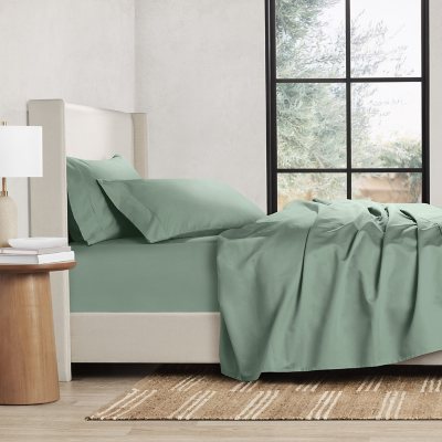 Member's Mark Performance Solid Sheet Set:- Twin/Twin XL, Green River