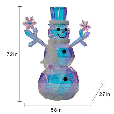 Snow Man -  Member's Mark 6' Pre-Lit Prismatic Snowman - Sam's Club