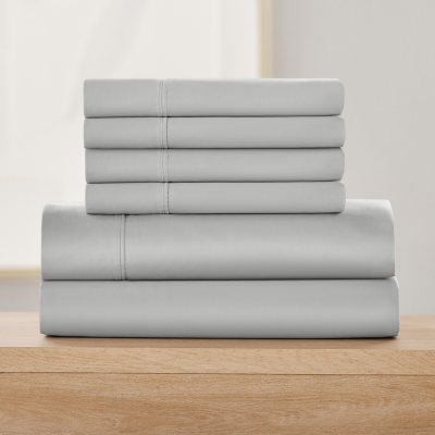 Member's Mark Performance Solid Sheet Set:- Queen, Soft Silver