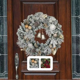 Member’s Mark 32" Pre-Lit Decorated Wreath