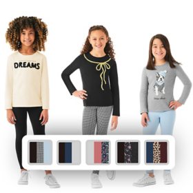 Member's Mark Girls 3-Pack Cotton Leggings