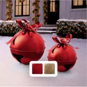 Member's Mark 2-Piece Oversized Jingle Bell Décor