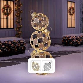 Member’s Mark Over 5' Pre-Lit Stack Ornament Décor