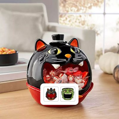 Member’s Mark Halloween Ceramic Candy Bowl, Cat