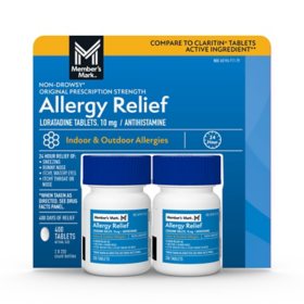 Member’s Mark Allergy Relief Loratadine Tablets 10 mg, 400 ct.