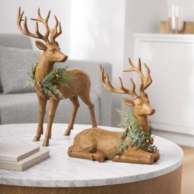 Member's Mark Resin Deer Decor, Set of 2