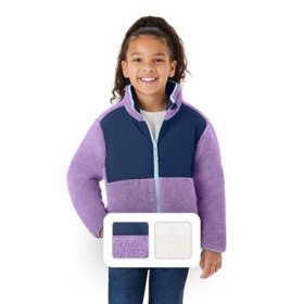 Member's Mark Girls Reversible Fleece Jacket