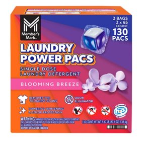 Member's Mark Laundry Detergent Power Pacs, Blooming Breeze, 130 ct.