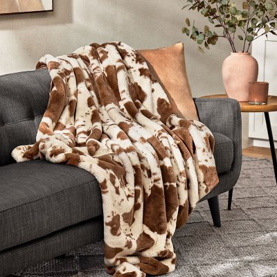 Member's mark luxury faux fur throw cheetah sale