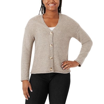 カーディガン IONSEOUL Open V-neck Boucle Cardigan Member's Mark Women's V-Neck Cardigan - Sam's Club