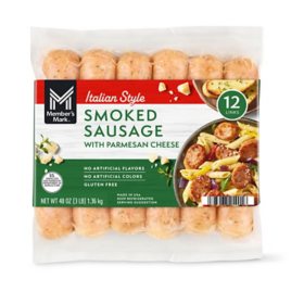 Member's Mark Italian Style Parmesan Pork Sausage, 1/4 lb., 12 ct.